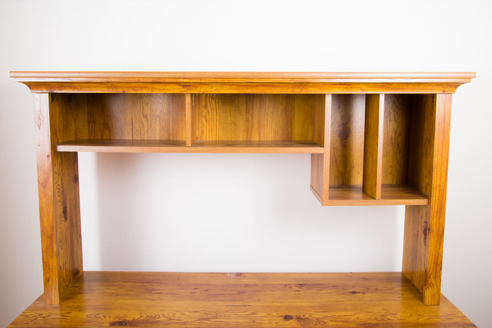 Knotty Pine Computer Office Desk