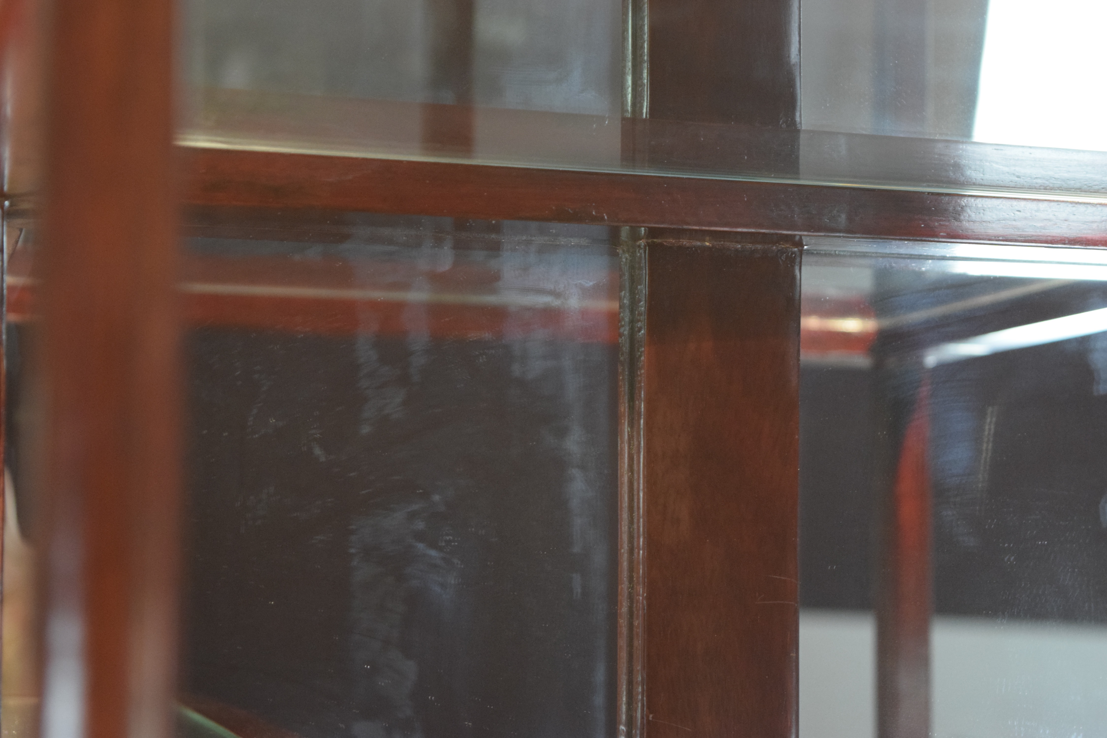 Asian Inspired Curio Cabinet with Stepped Shelving