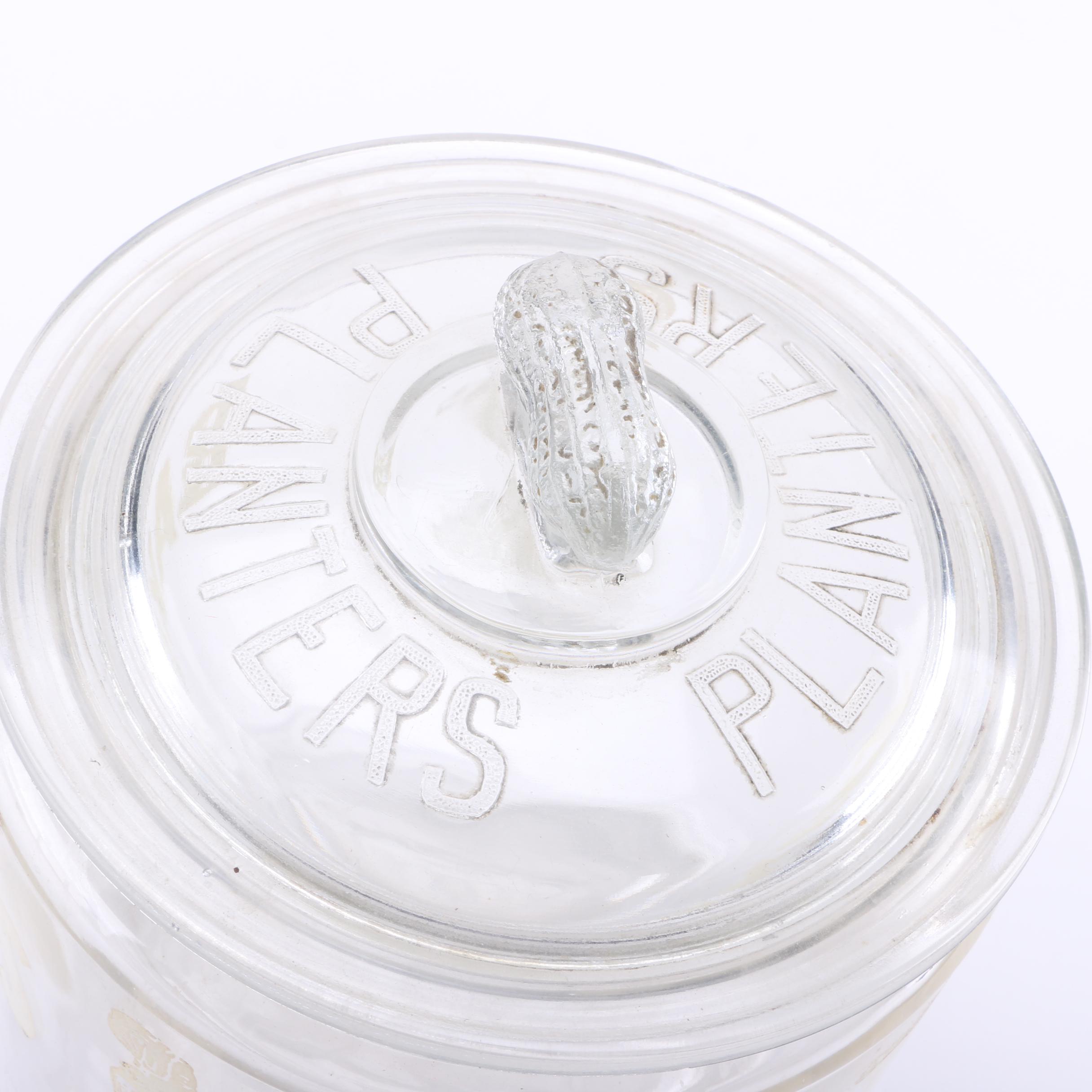 Vintage Baker's Chocolate Jar and Planters Peanuts Lid