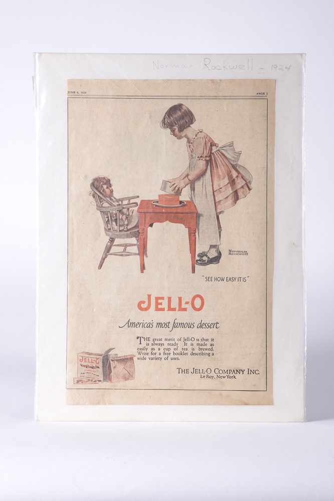 Norman Rockwell Vintage Jell-O Advertisement