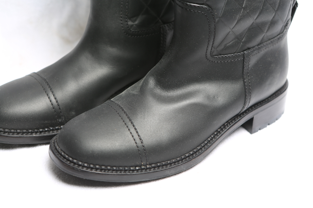 Chanel Quilted Leather Boots