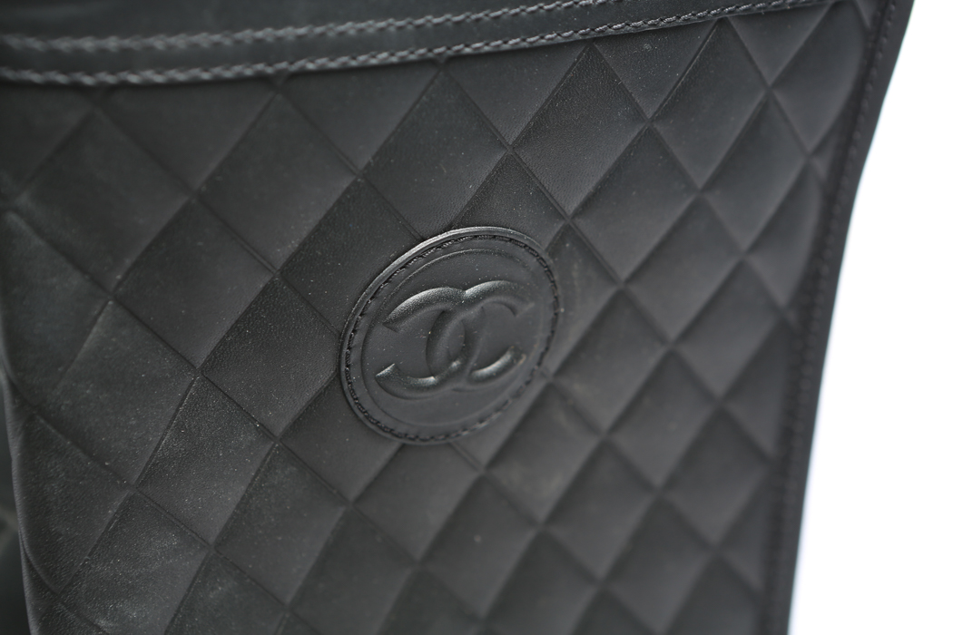 Chanel Quilted Leather Boots