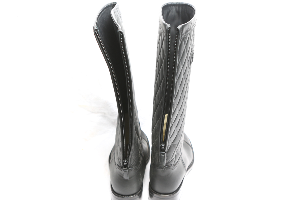 Chanel Quilted Leather Boots