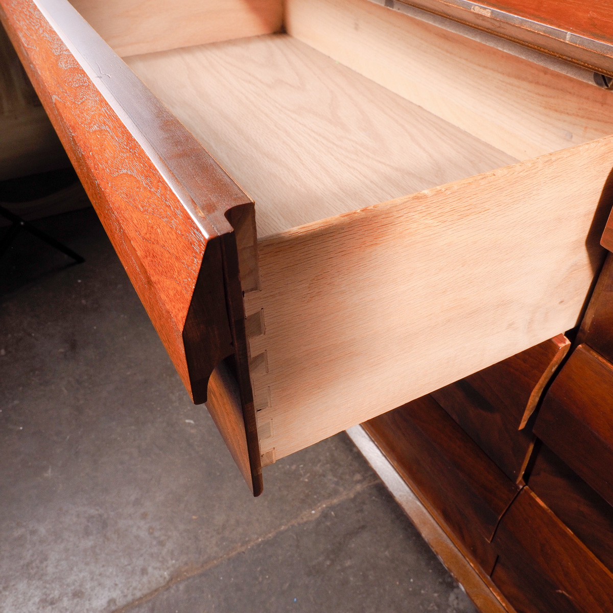 Mid Century Modern Wooden Chest of Drawers By Lane