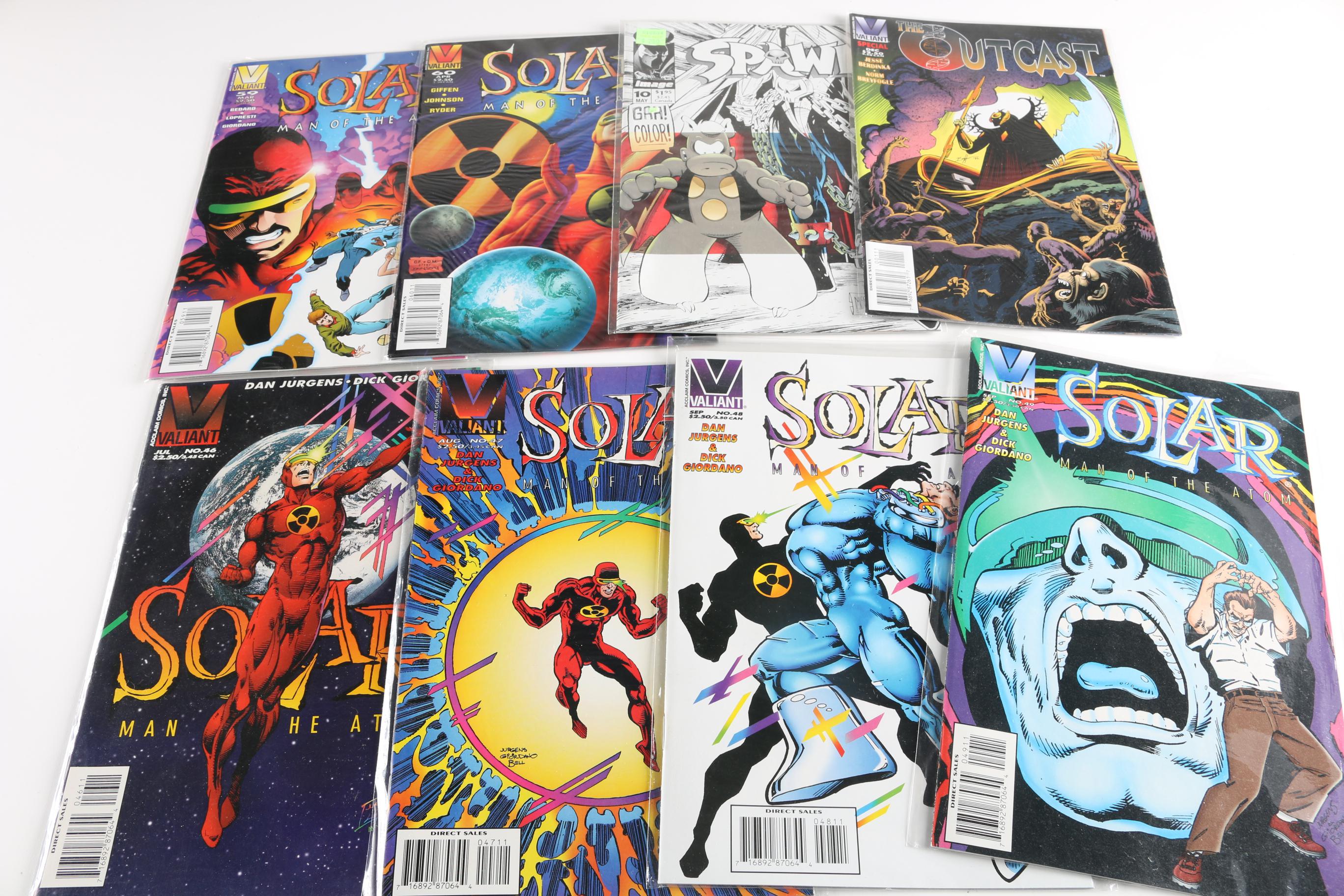 "Solar,"" Spawn," "Judge Dredd," and "Dome: Ground Zero" Comics