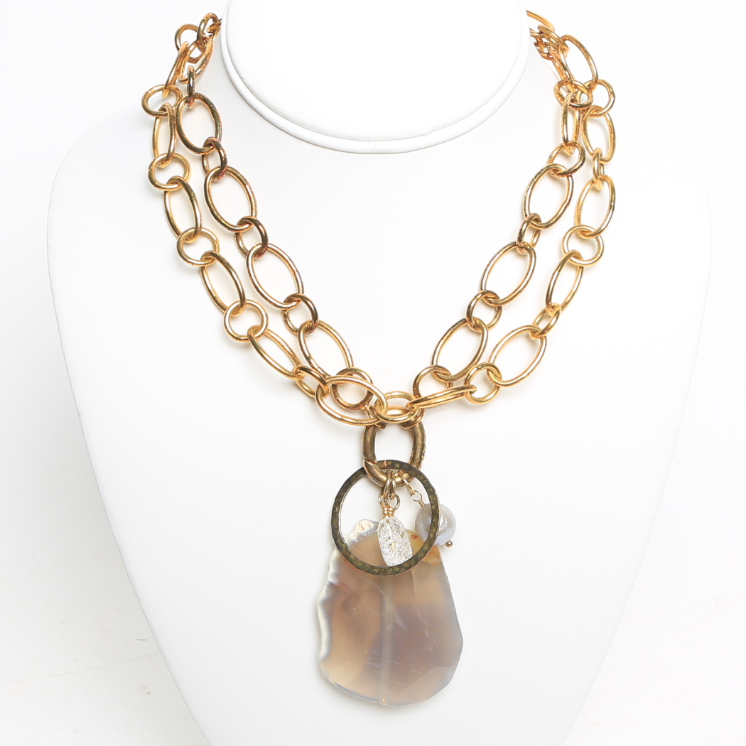 Stone Necklace by Kane & Zach King