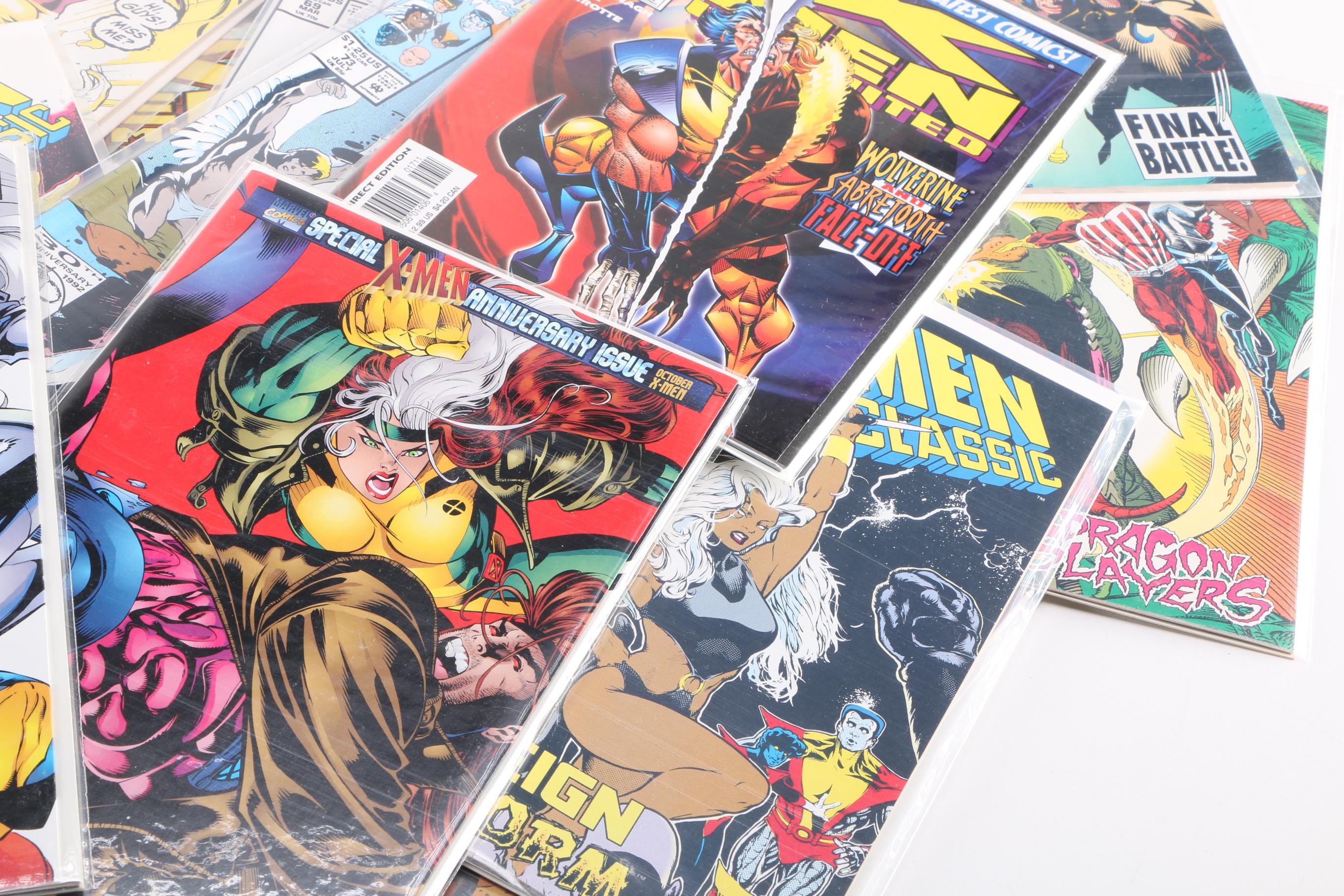 Modern Age "X-Men" Comics Featuring Issue One of 1991 Reboot