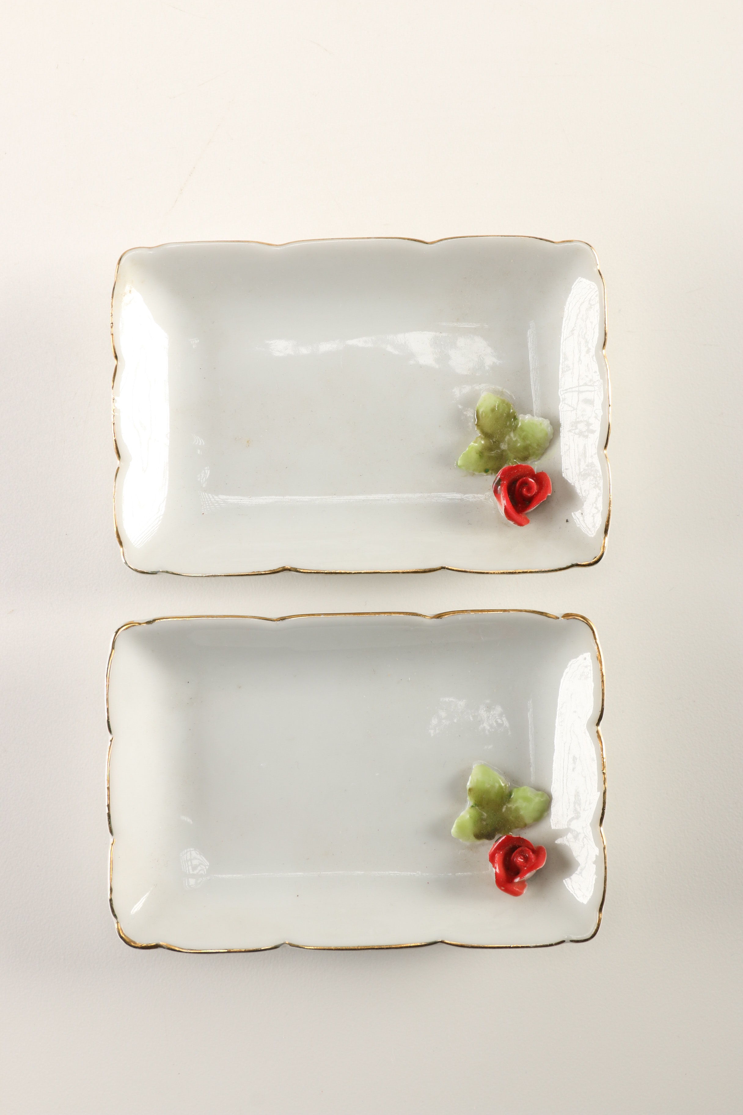 Vintage Rose Motif Dish Assortment