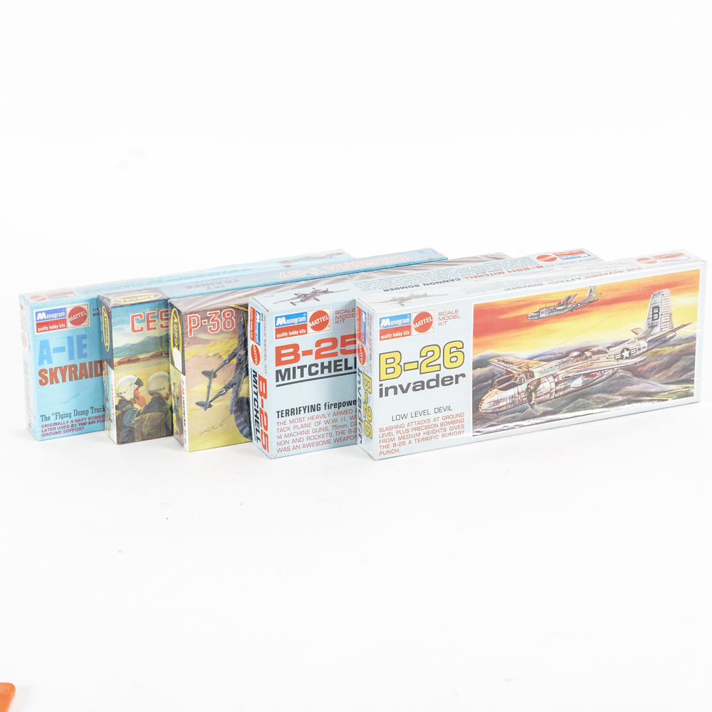 Five Vintage Model Aircraft Kits