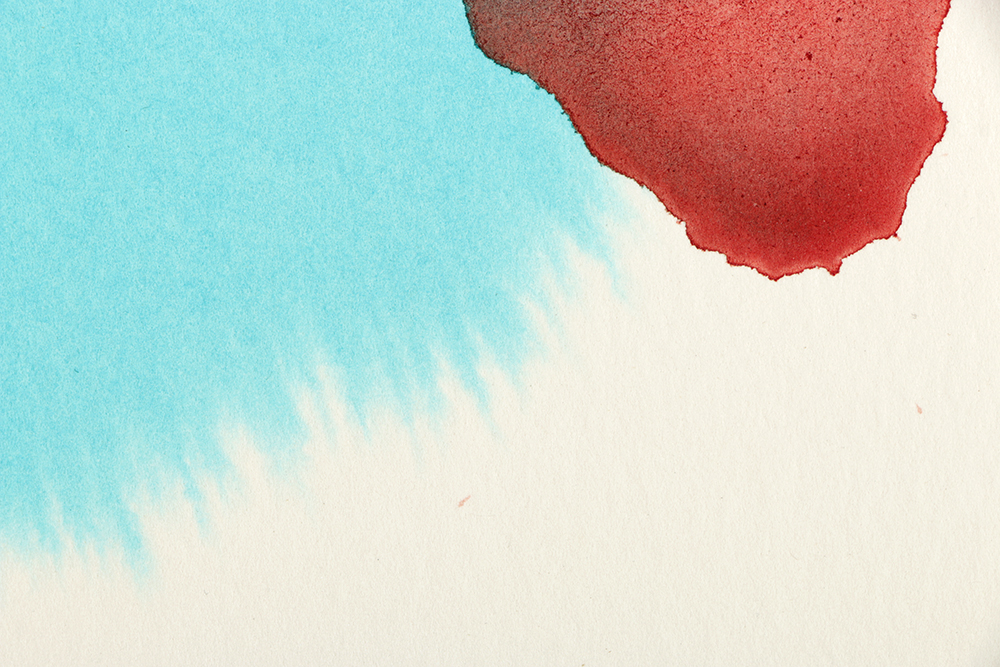 Ricardo Morin Watercolor and Wax Pencil on Paper "Triangulation 11"