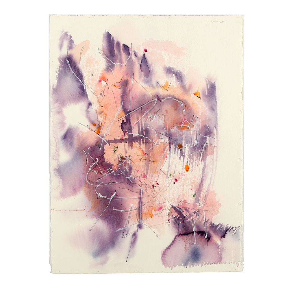 Ricardo Morin Watercolor and Ink Painting on Paper