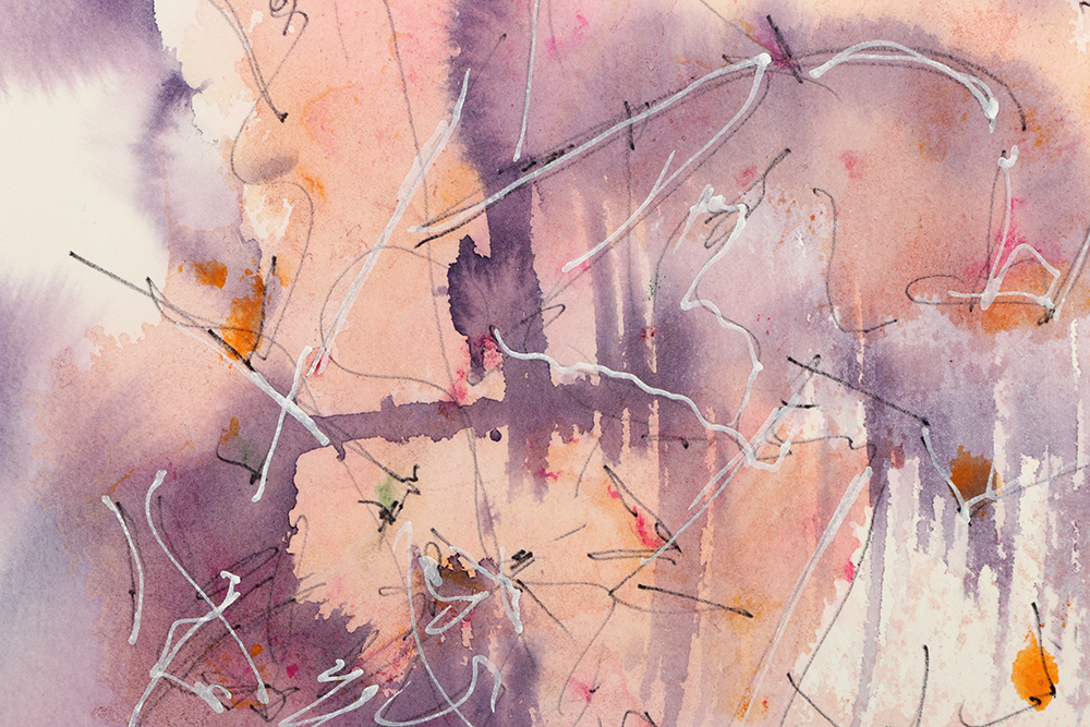 Ricardo Morin Watercolor and Ink Painting on Paper
