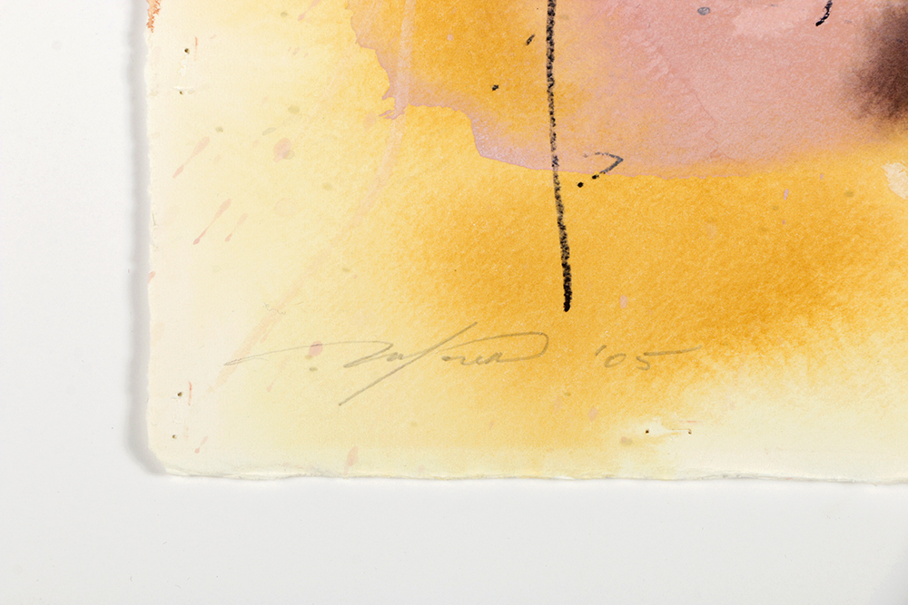 Ricardo Morin Watercolor and Ink Painting on Paper from "Vortex Series"