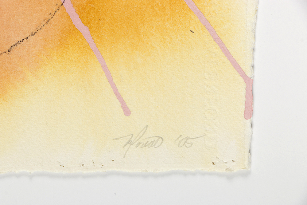 Ricardo Morin Watercolor and Ink Painting on Paper from "Vortex Series"