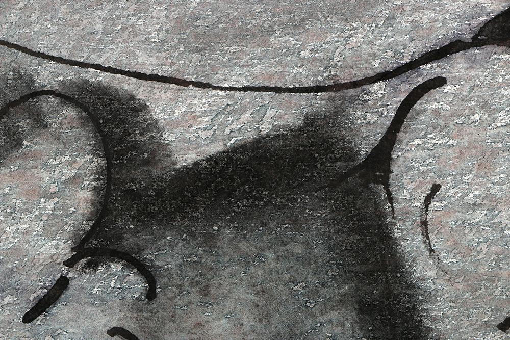 Ricardo Morin Mixed Media Painting on Paper Figural Scene