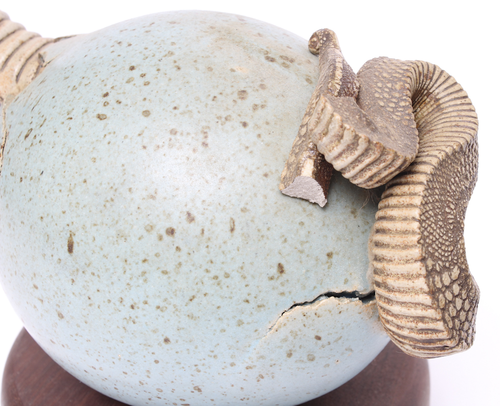 Dennis Thompson Dragon Egg  Stoneware Sculptures