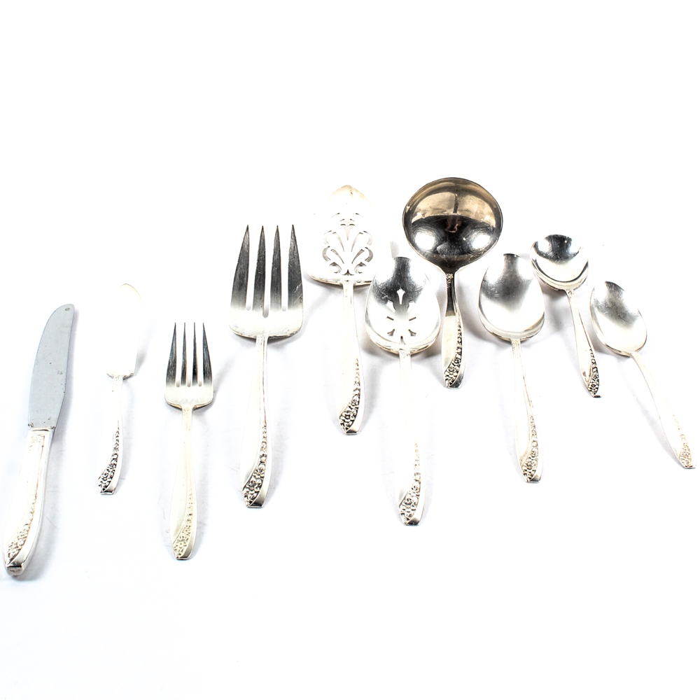 William Rogers "Starlight" Pattern Silver Plate Flatware