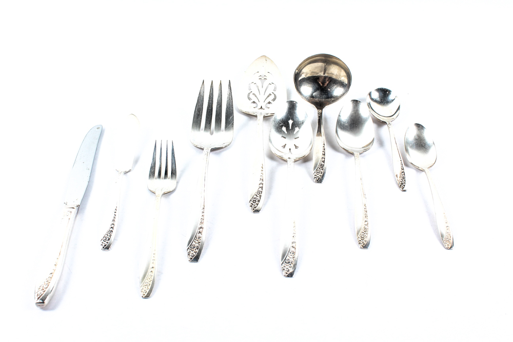 William Rogers "Starlight" Pattern Silver Plate Flatware