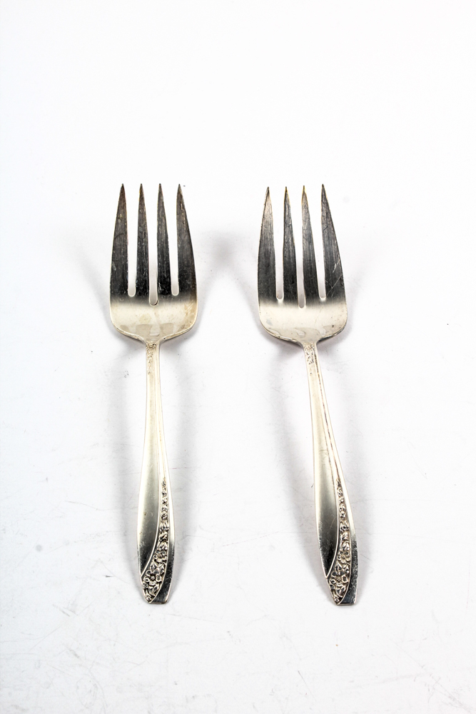 William Rogers "Starlight" Pattern Silver Plate Flatware