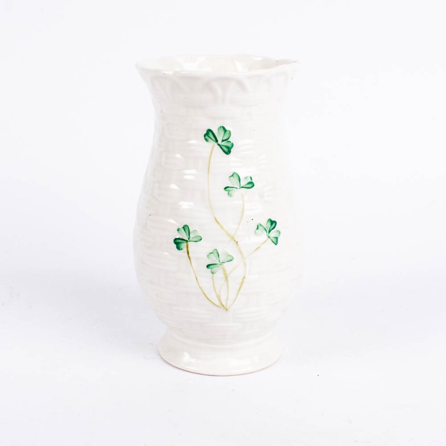 Belleek "Shamrock" Vase