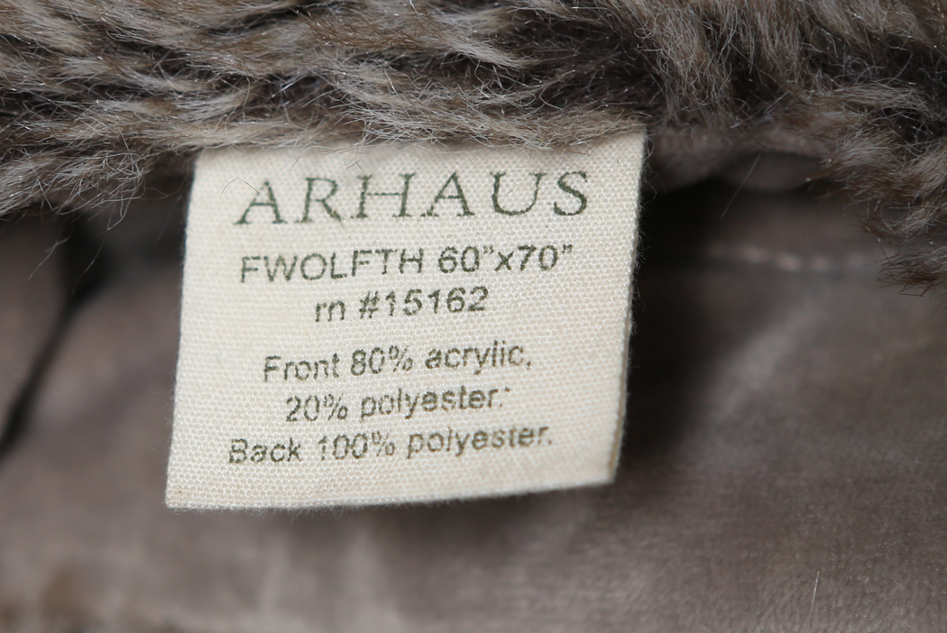 Arhaus Faux Fur Blanket