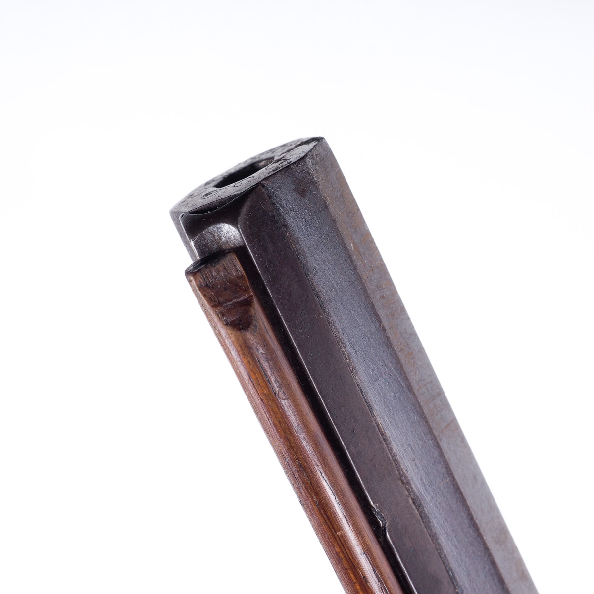 Antique Kentucky Long Percussion Rifle with George Goulcher Lock Plate