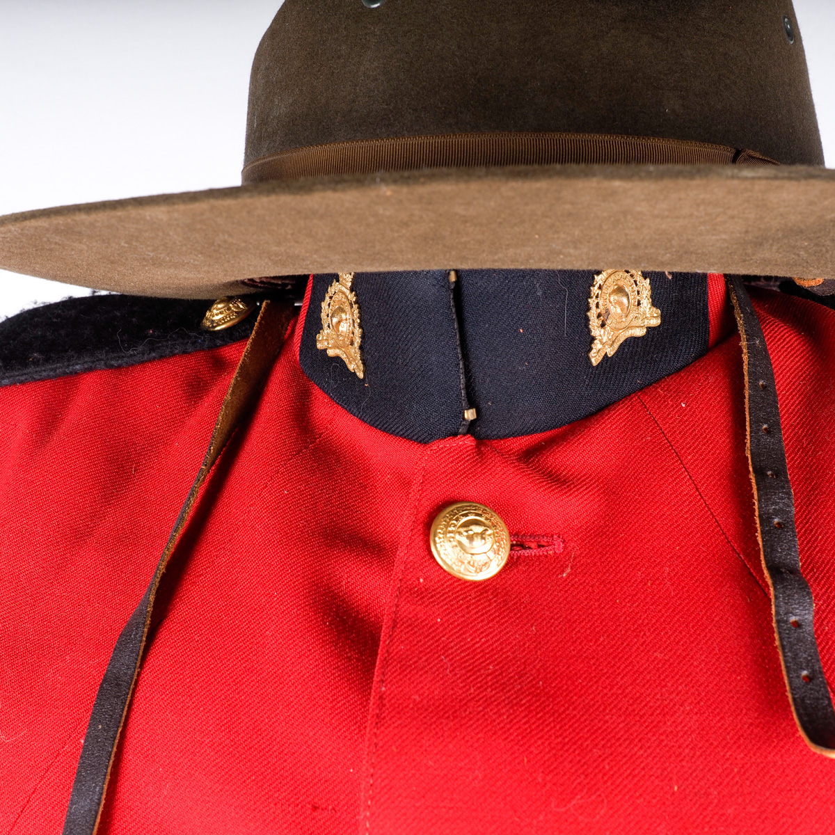 Royal Canadian Mounted Police Corporal Uniform  With Offset Lithograph After a Mountie on Horseback