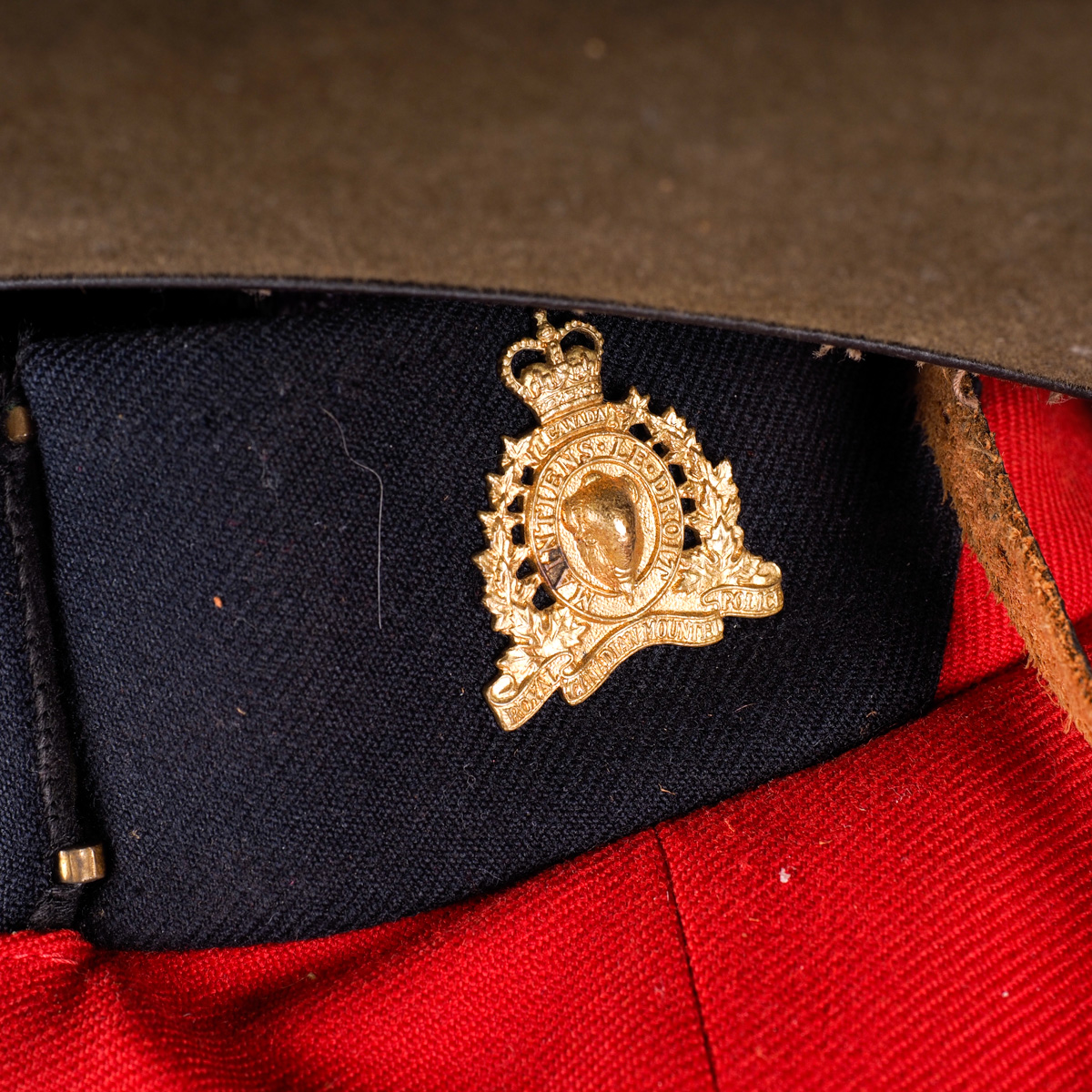 Royal Canadian Mounted Police Corporal Uniform  With Offset Lithograph After a Mountie on Horseback