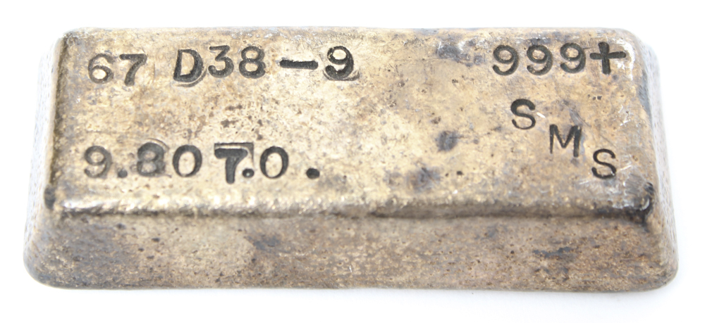 .999 Fine Silver Ingot