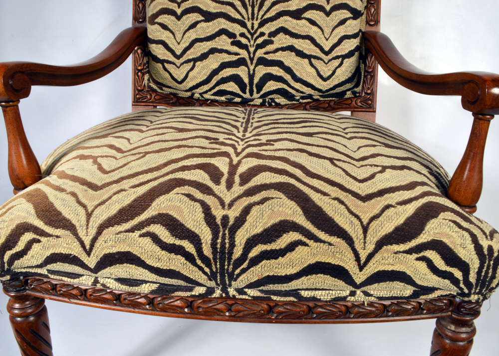 Contemporary Zebra-Print Armchair by Sam Moore for La-Z-Boy
