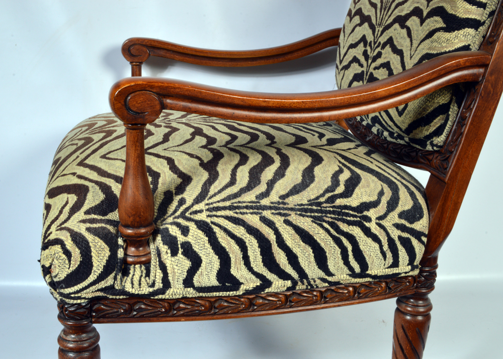 Contemporary Zebra-Print Armchair by Sam Moore for La-Z-Boy