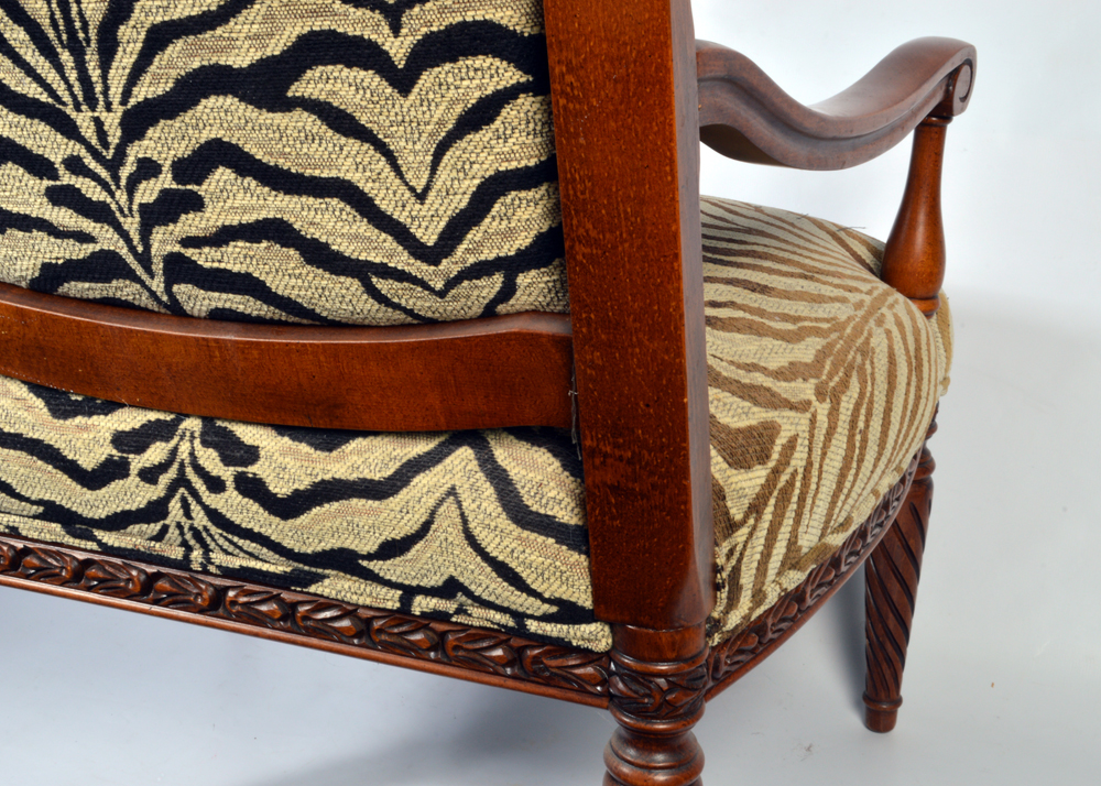 Contemporary Zebra-Print Armchair by Sam Moore for La-Z-Boy
