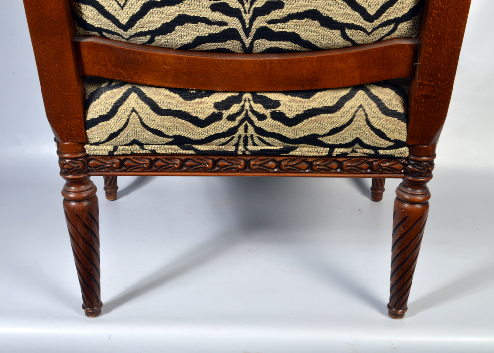 Contemporary Zebra-Print Armchair by Sam Moore for La-Z-Boy