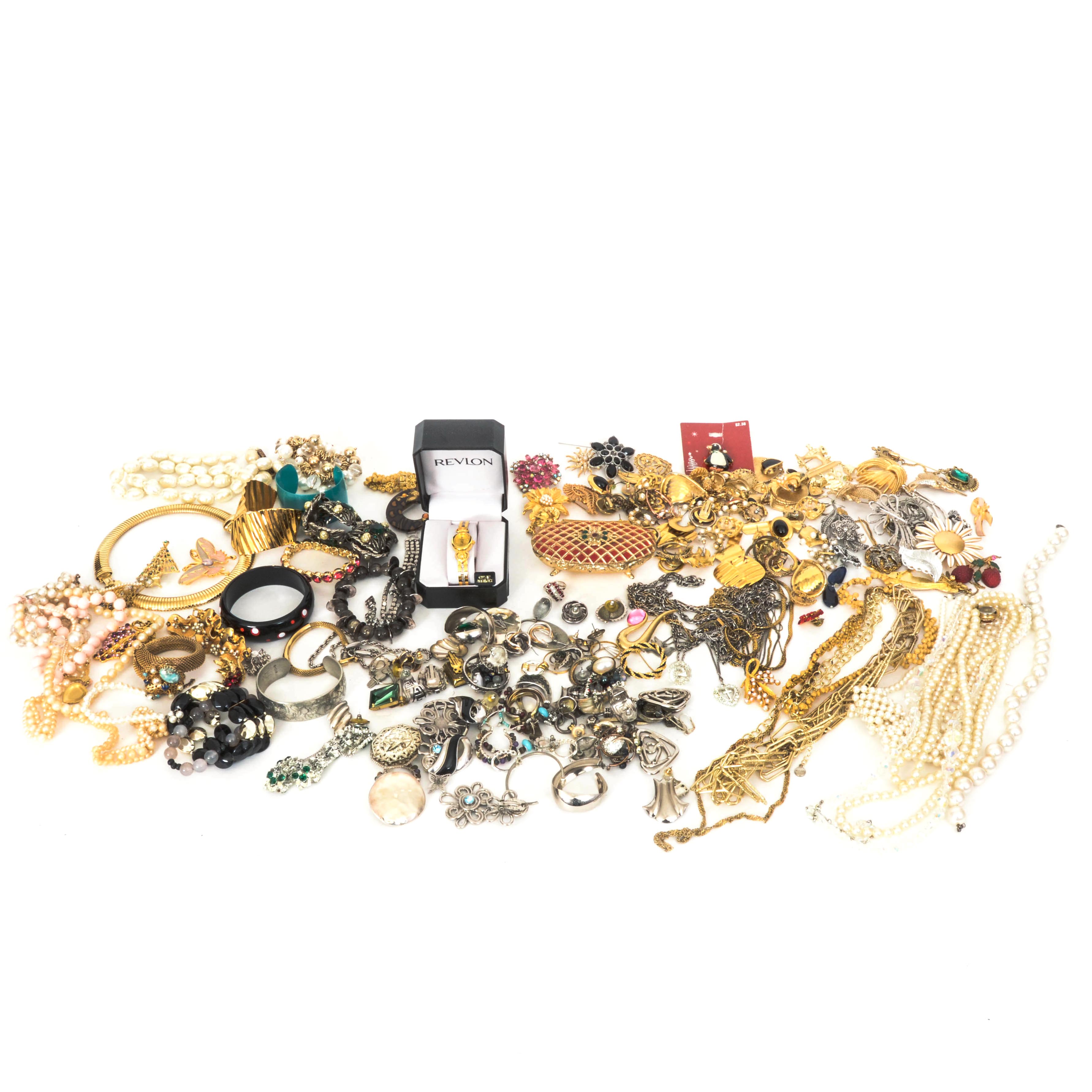 Collection of Costume Jewelry and Accessories