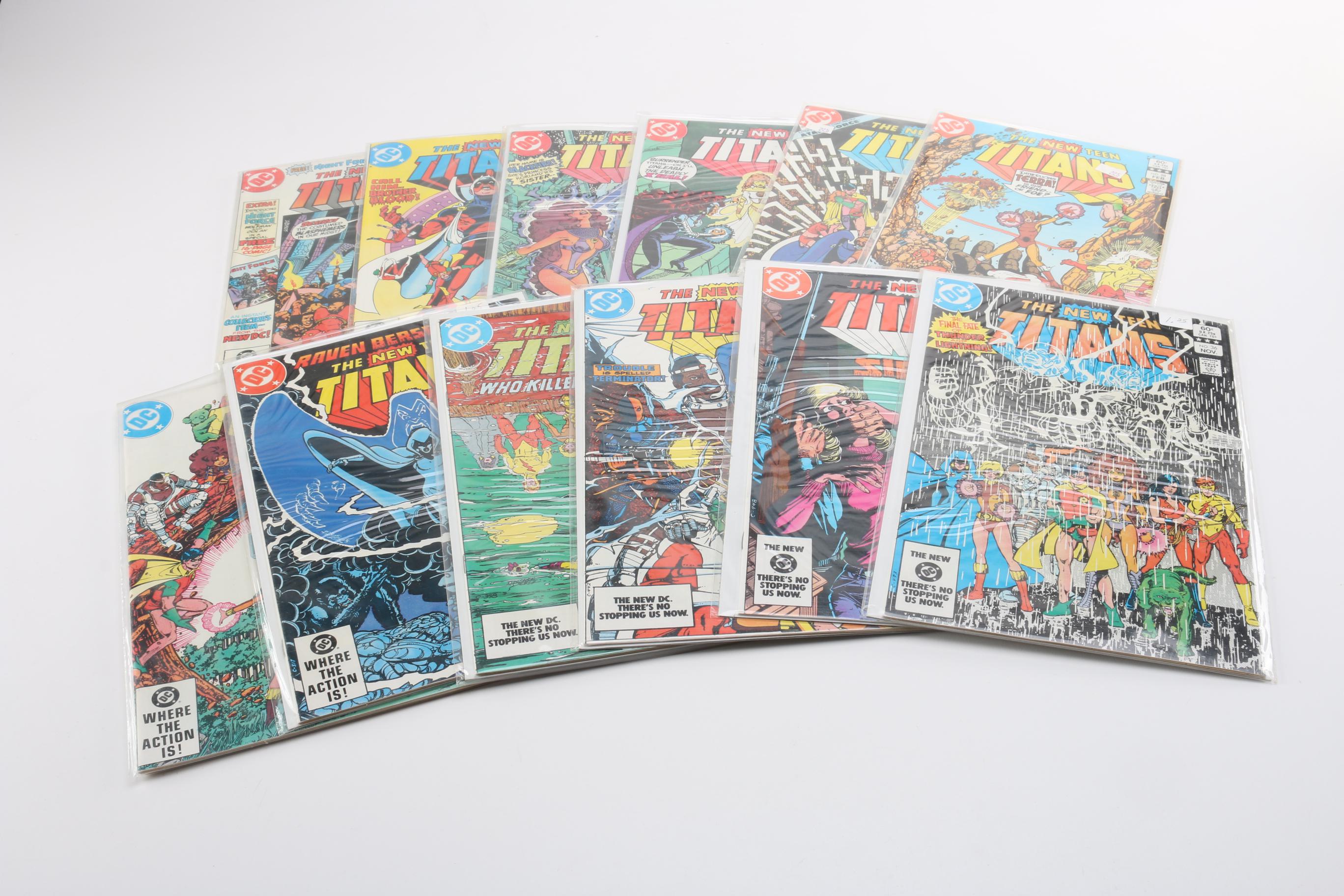 Bronze and Modern Age "Teen Titans" Comics Featuring First Appearance of Brother Blood and Blackfire