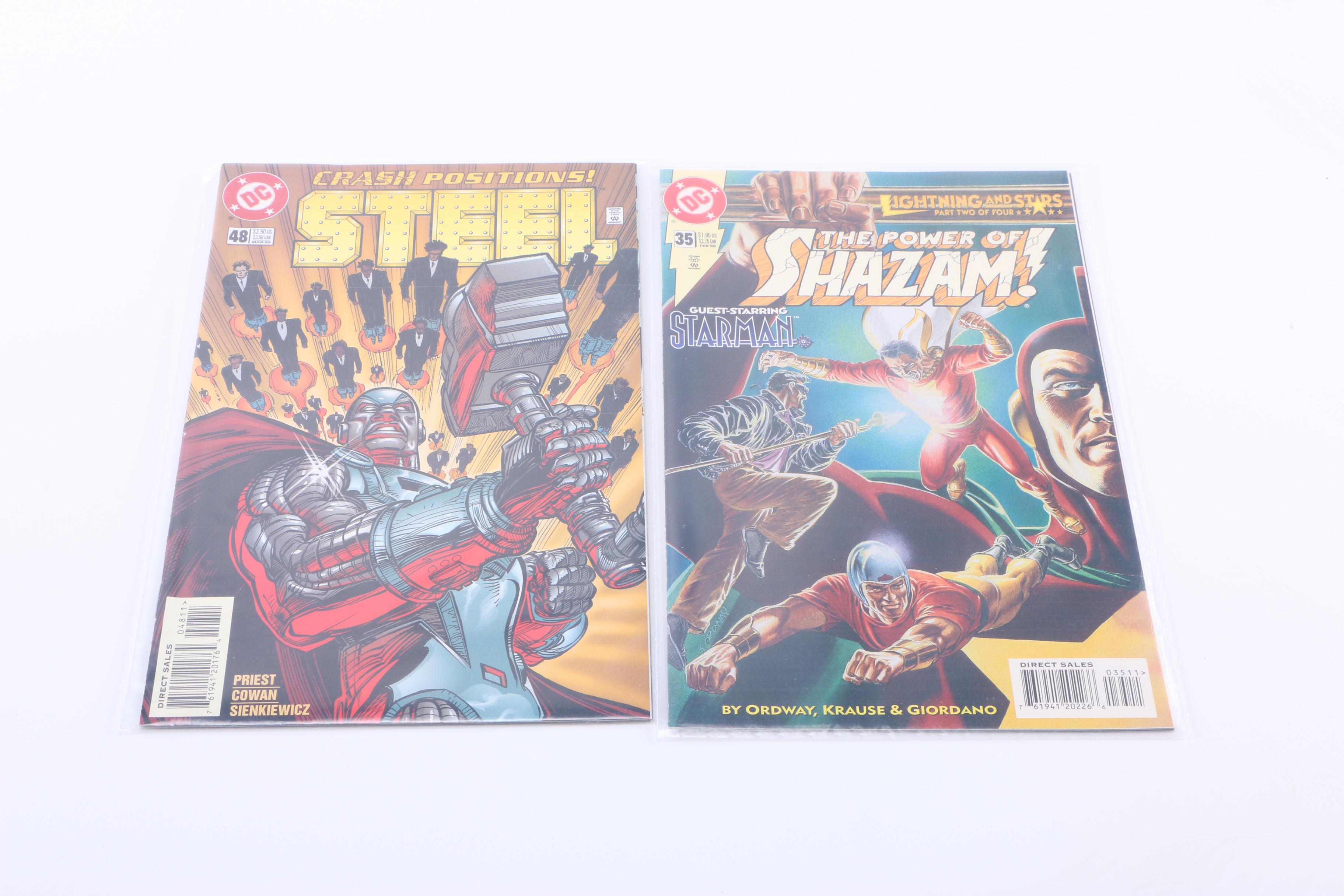 Modern Age "Azrael", "Flash", "Shazam", and "Steel" Comics
