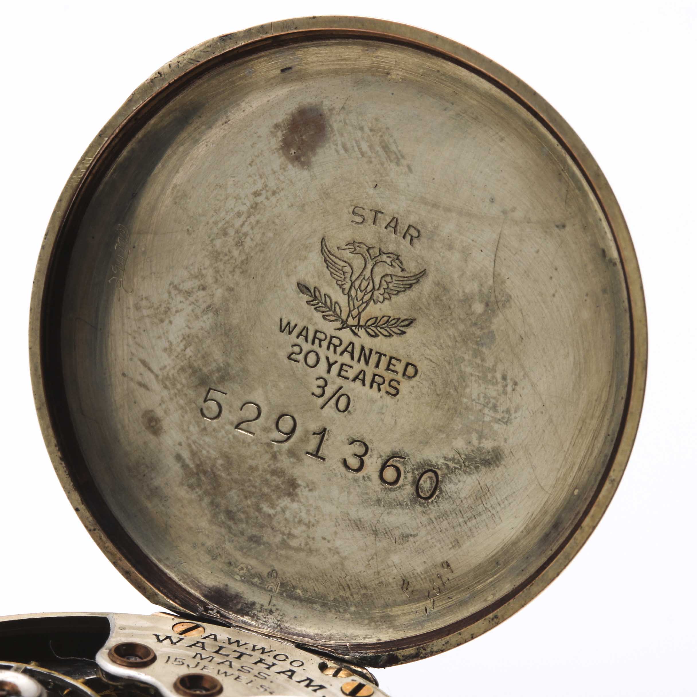 Gold Filled and Silver Tone Waltham Pocket Watches