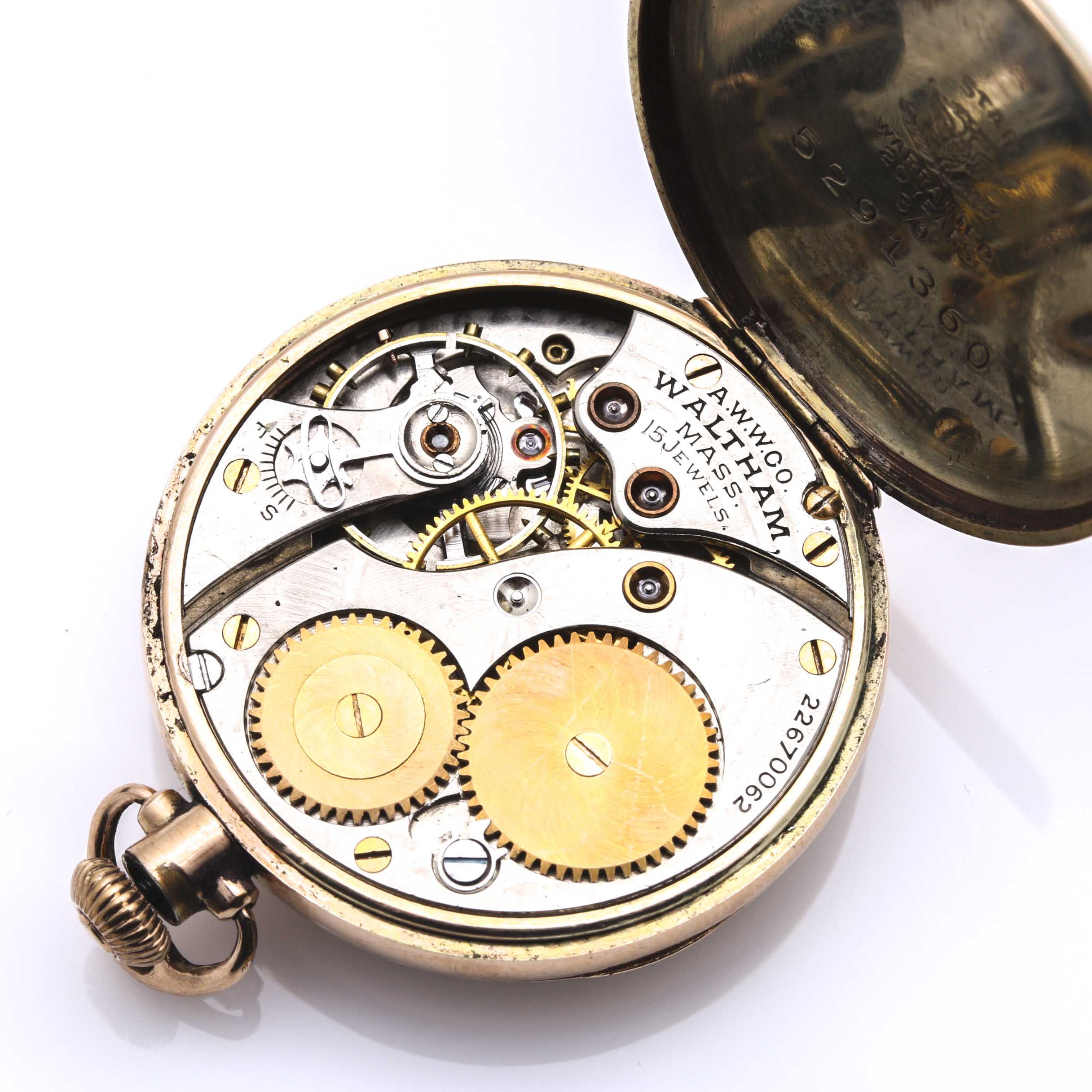 Gold Filled and Silver Tone Waltham Pocket Watches