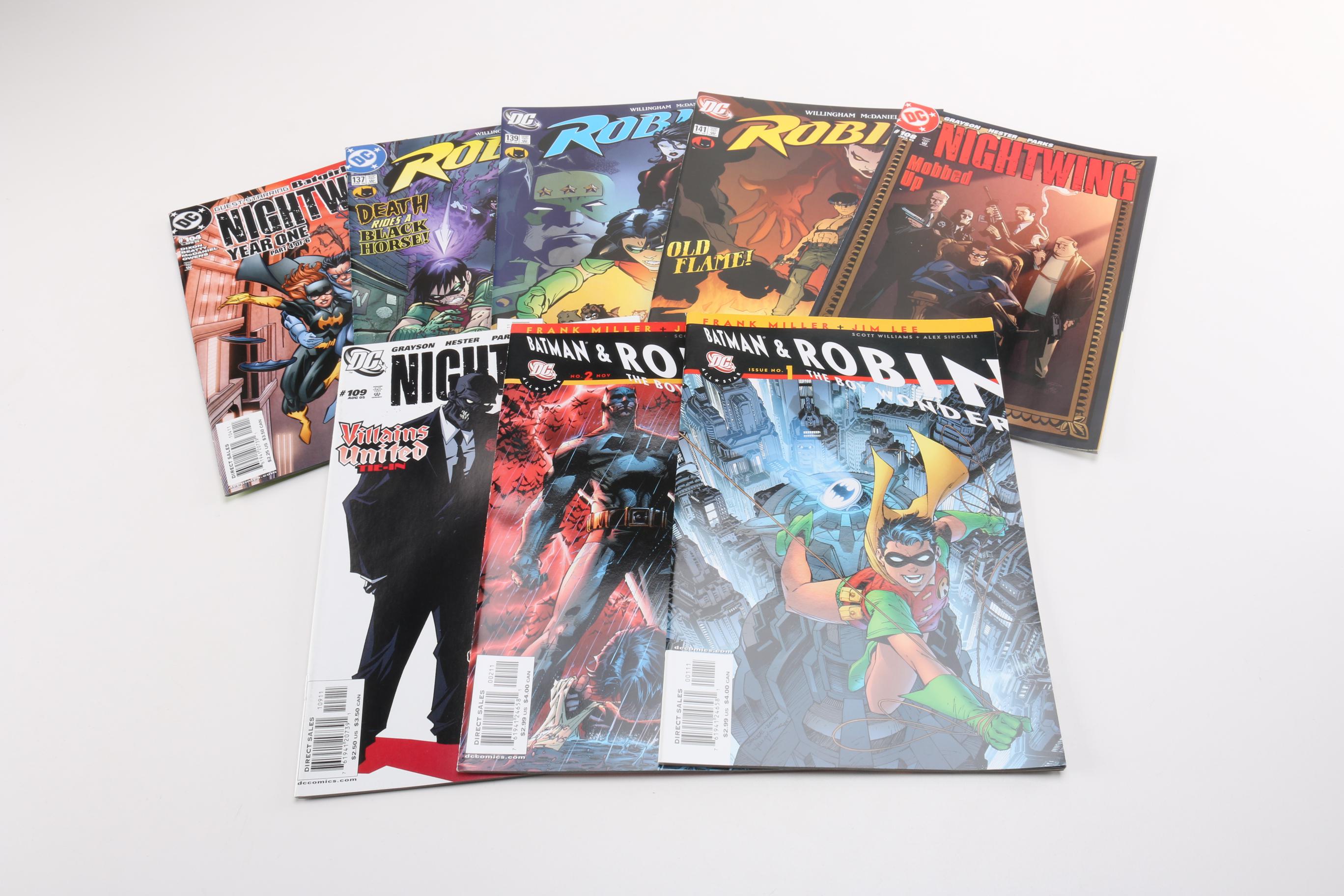 Modern Age "Batman & Robin", "Nightwing" and "Robin" Comic Books