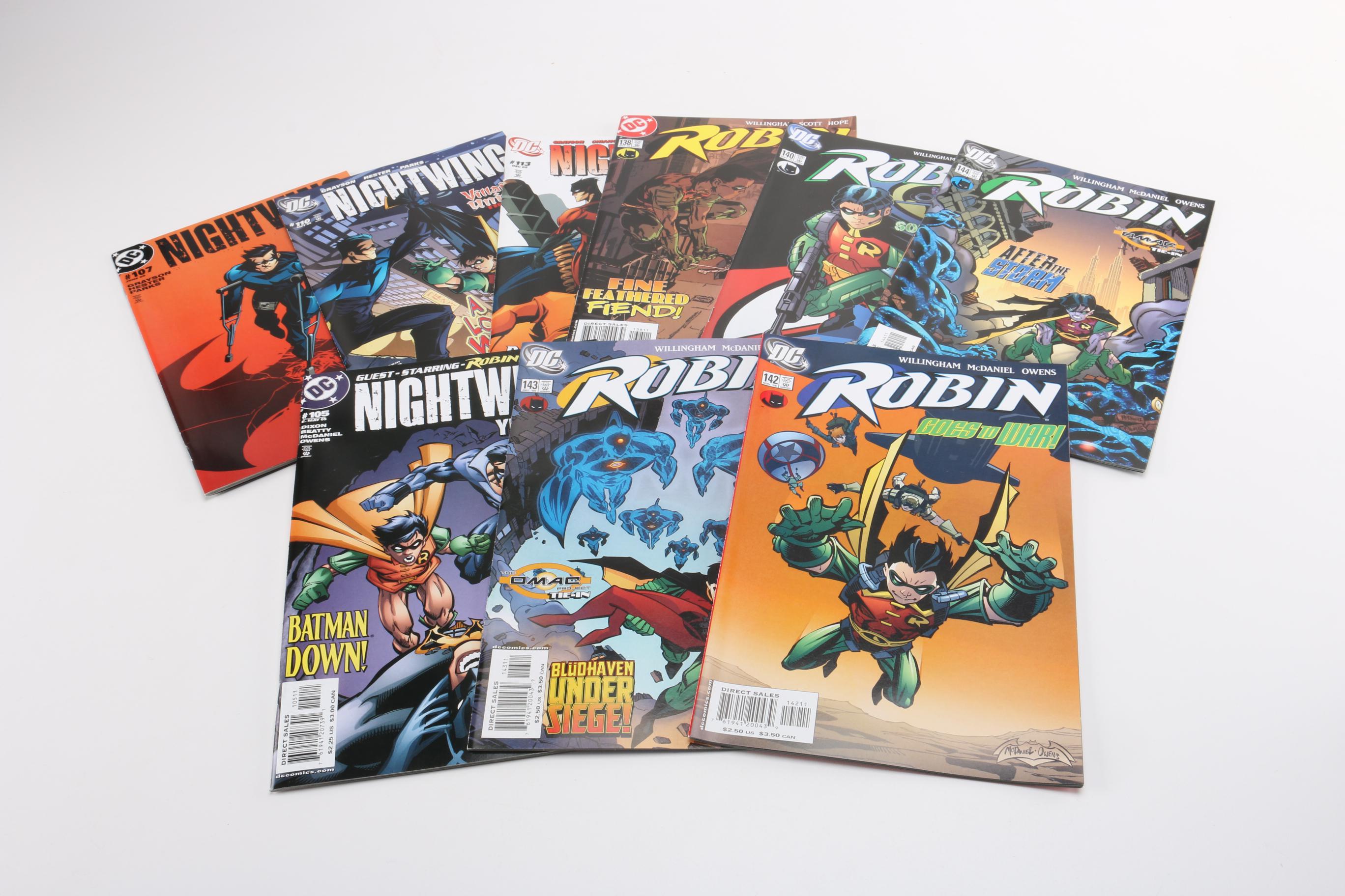 Modern Age "Batman & Robin", "Nightwing" and "Robin" Comic Books