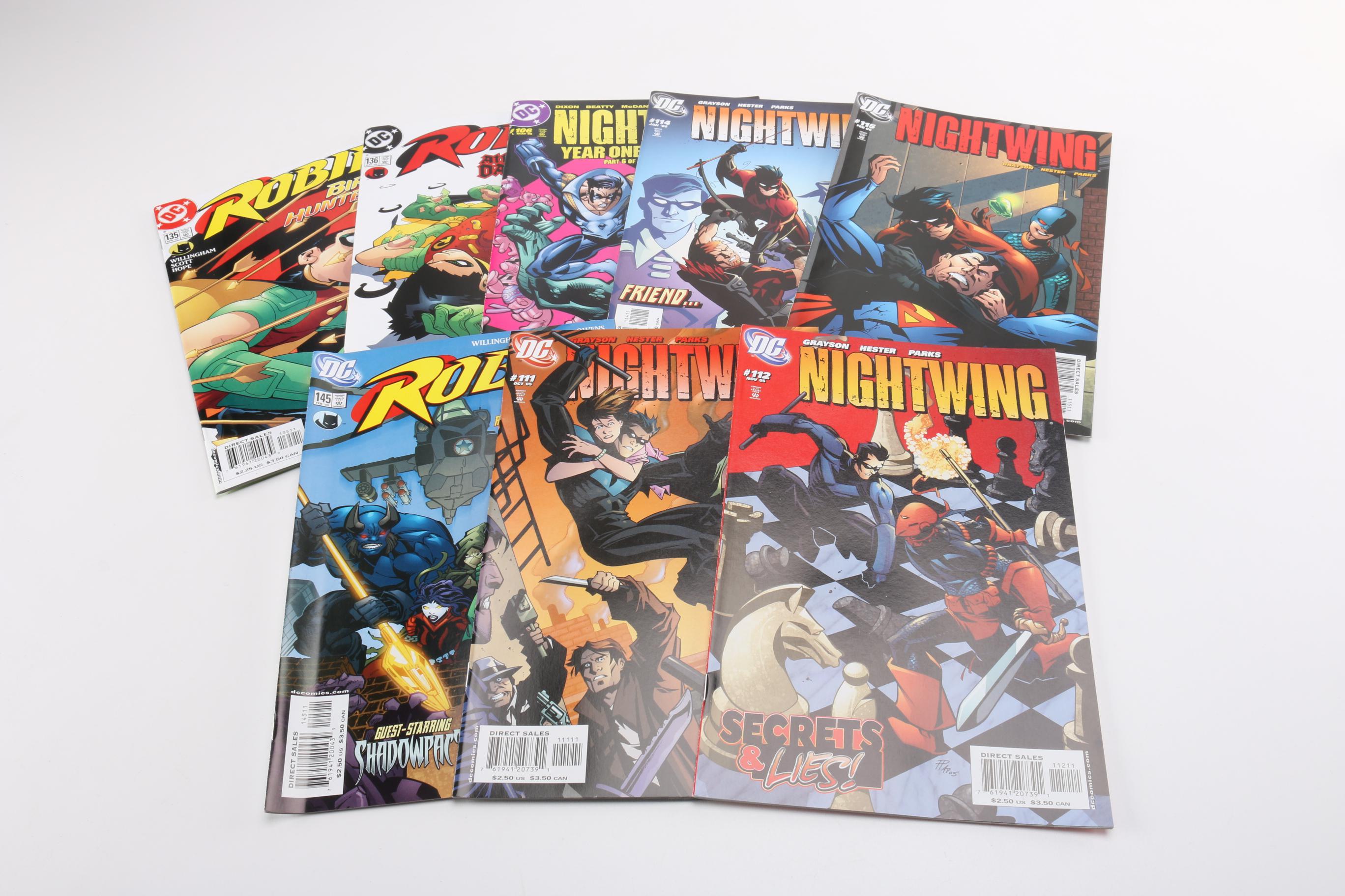 Modern Age "Batman & Robin", "Nightwing" and "Robin" Comic Books