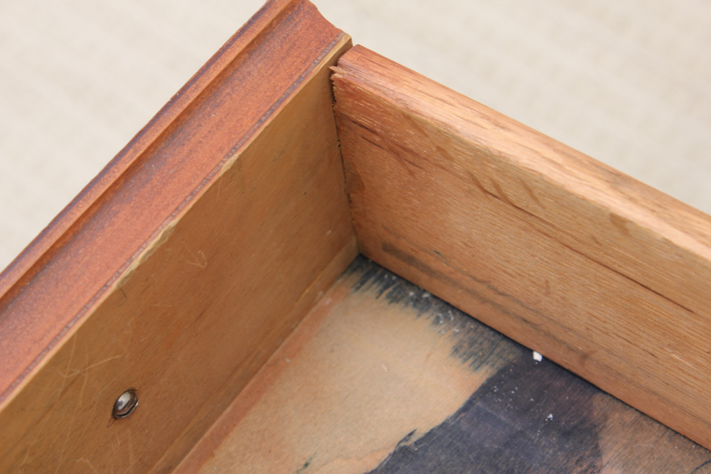 Vintage Double Pedestal Desk with Marble Top