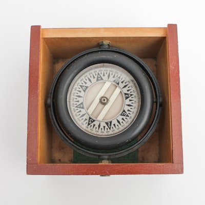 Vintage Boxed Compass by Wilcox Crittenden & Co. Vintage Boxed Compass by Wilcox Crittenden & Co.
