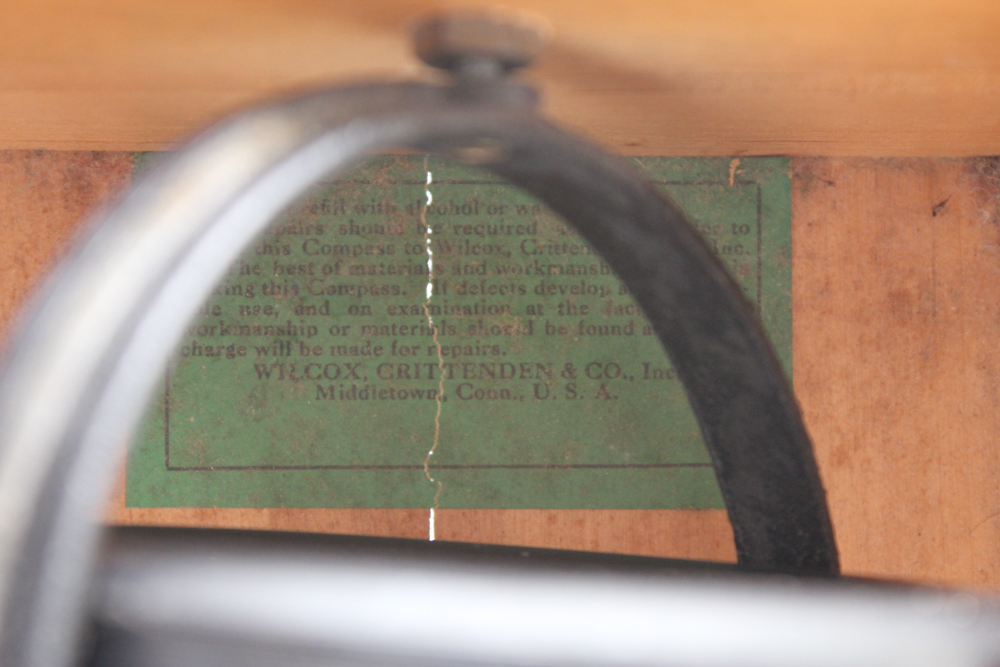 Vintage Boxed Compass by Wilcox Crittenden & Co.