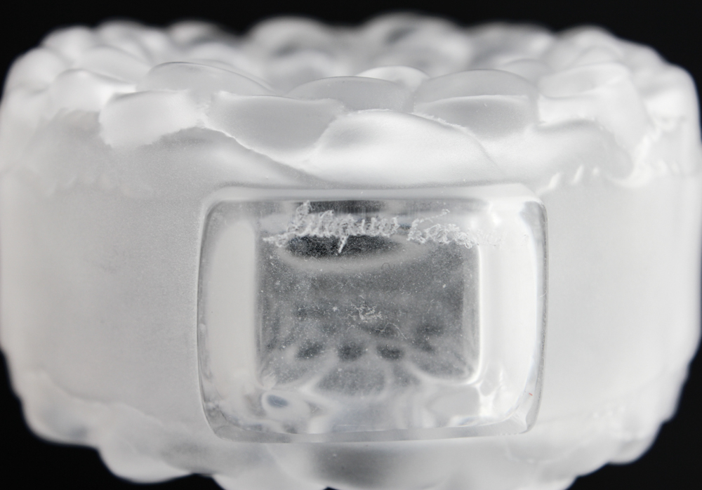 Lalique "Dahlia" Crystal Perfume Bottle