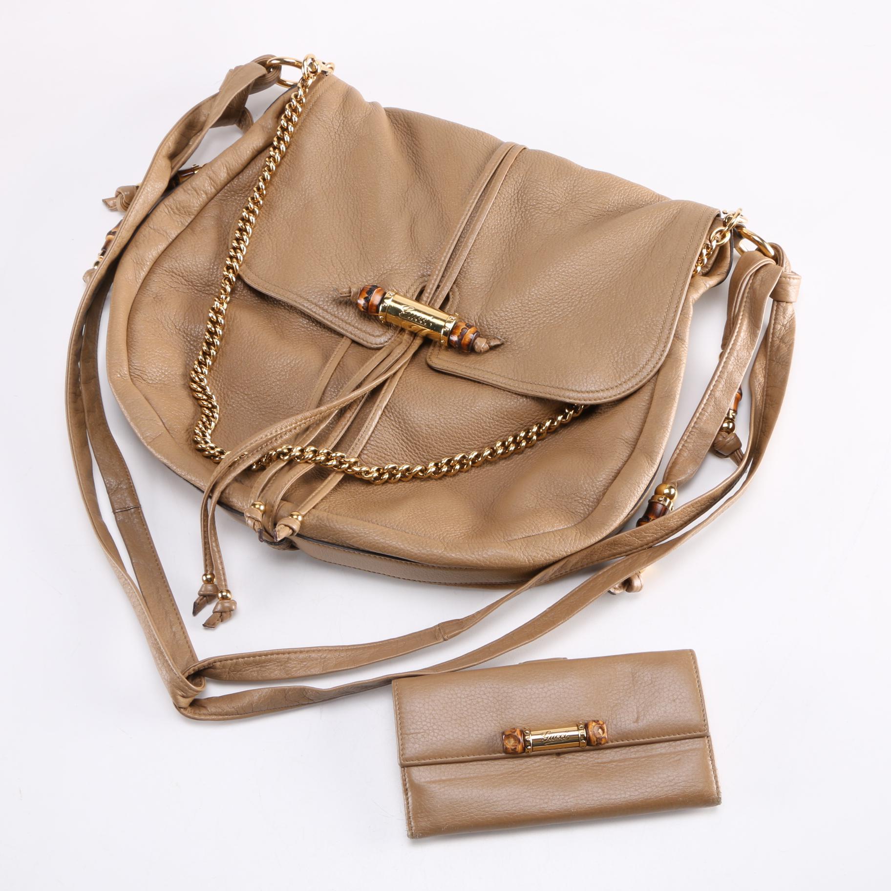 Gucci Jungle Grande Leather Handbag and Wallet