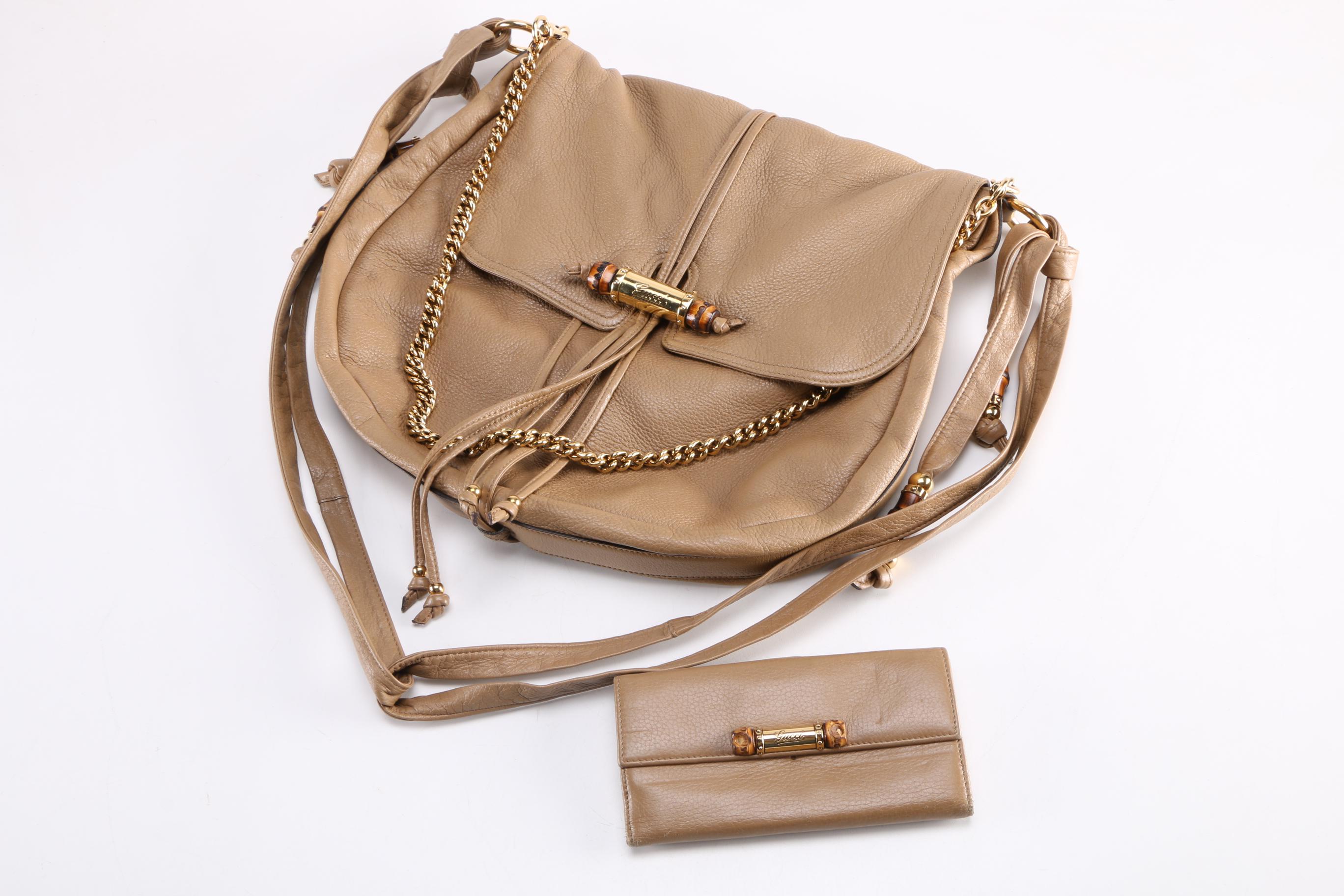 Gucci Jungle Grande Leather Handbag and Wallet