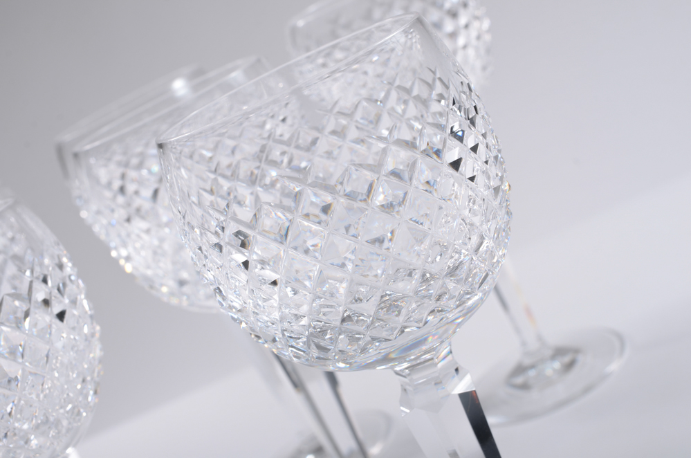 Set of Eight Waterford Crystal "Alana" Wine Hocks