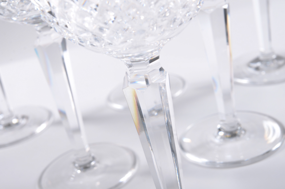 Set of Eight Waterford Crystal "Alana" Wine Hocks