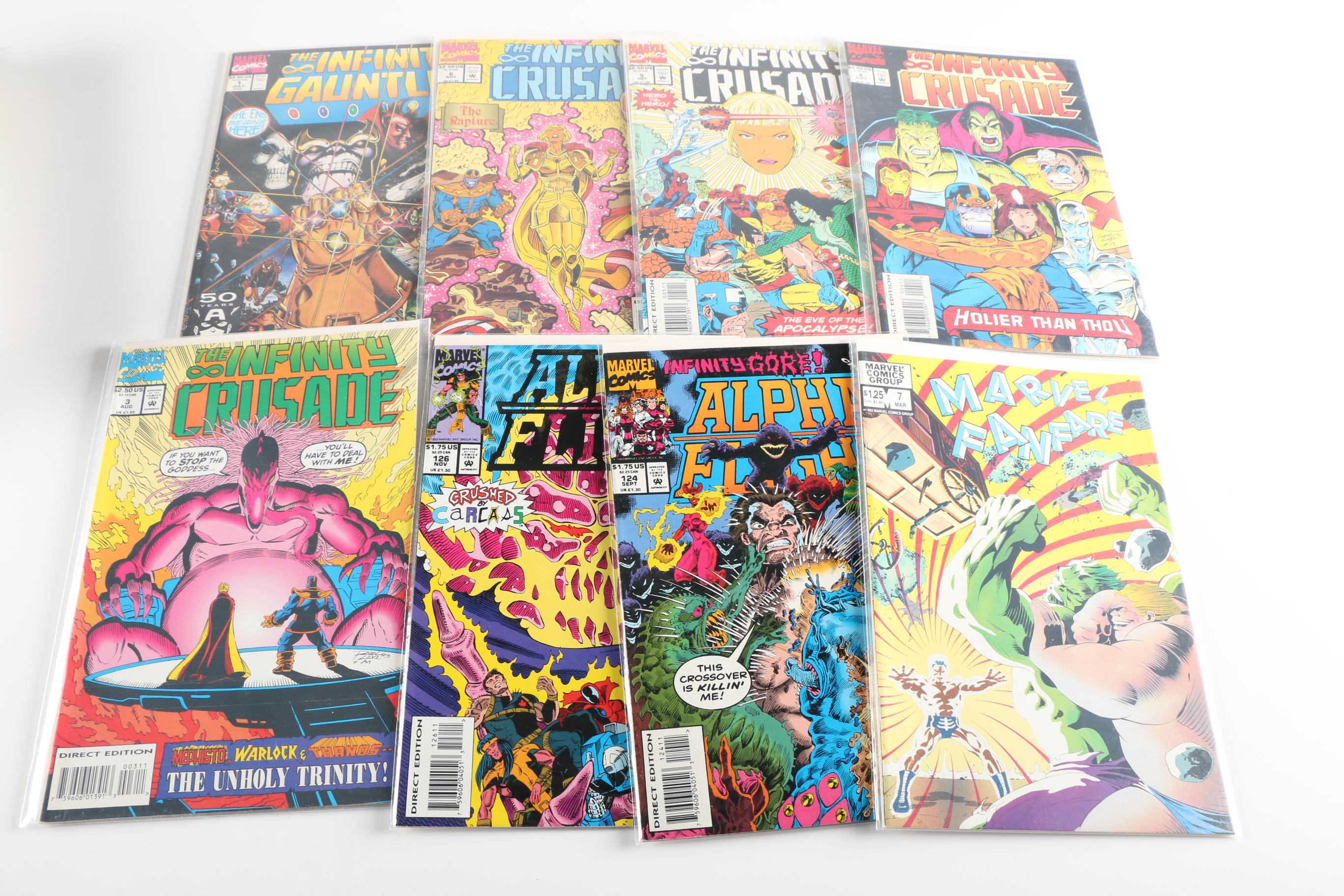 Modern Age Marvel Comics Featuring "The Infinity Gauntlet" Issue 1